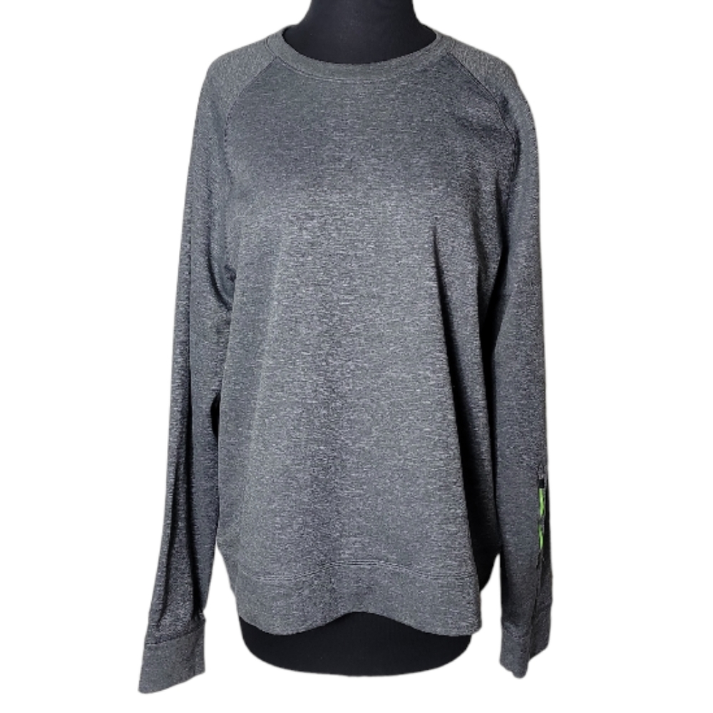 C9 Champion women's duo dry sweatshirt gray heather crewneck athletic size L